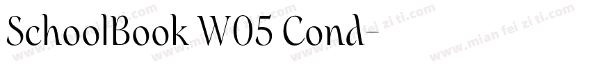 SchoolBook W05 Cond字体转换